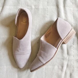 Beige Cutout Flats